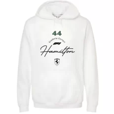 Lewis Hamilton Ferrari - Hoodie Blanca