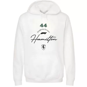 Lewis Hamilton Ferrari - Hoodie Blanca