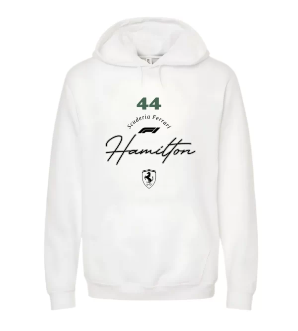 Lewis Hamilton Ferrari - Hoodie Blanca