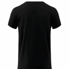 Mockup Playera Negra Posterior HD con fondo