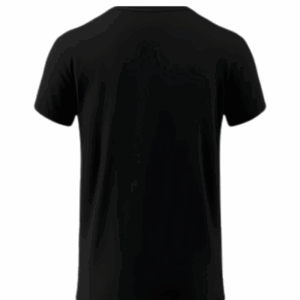 Mockup Playera Negra Posterior HD con fondo