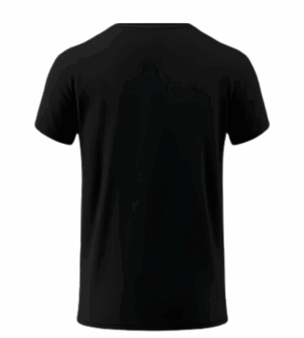 Mockup Playera Negra Posterior HD con fondo