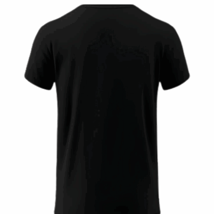 Mockup Playera Negra Posterior HD con fondo