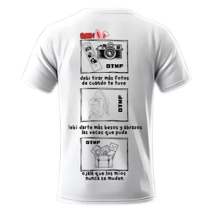 Playera Bad Bunny DTMF 03 Blanca