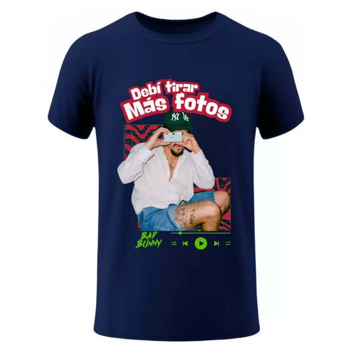Playera Bad Bunny DTMF 07 Marino