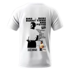 Playera Bad Bunny DTMF 08 Blanca