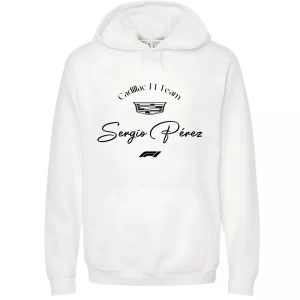 Sergio Pérez Cadillac F1 - Hoodie Blanca