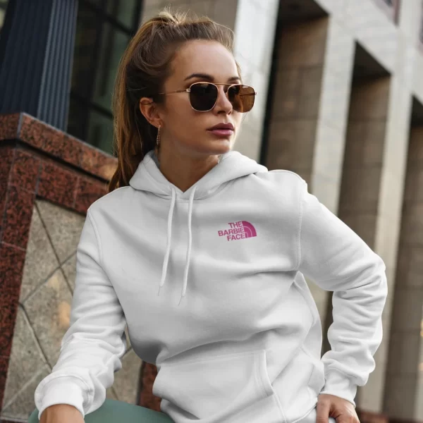 The Barbie Face - Hoodie Blanca - Imagen 3