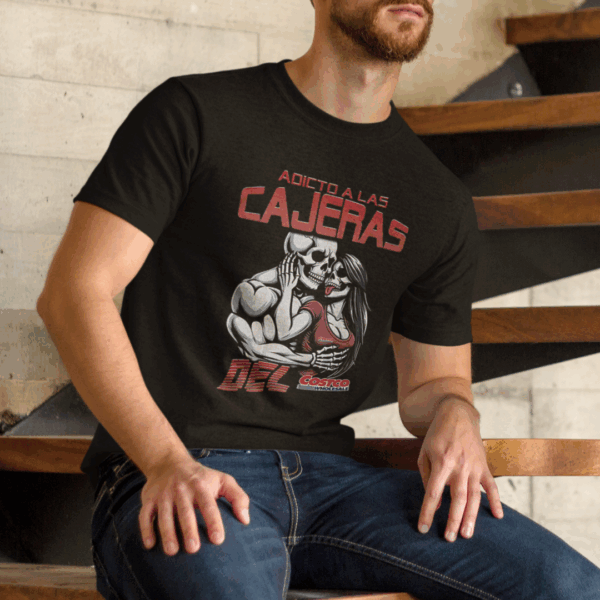 modelo playera adicto a las cajeras de Costco cua