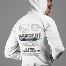 modelo porsche azul back