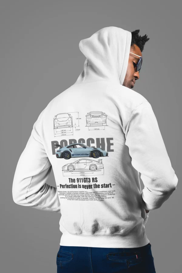 modelo porsche azul back