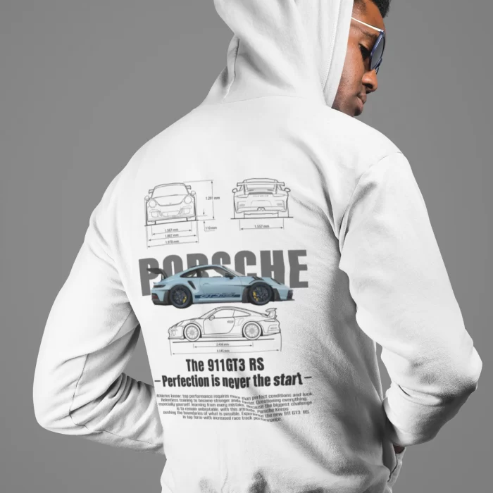 modelo porsche azul back