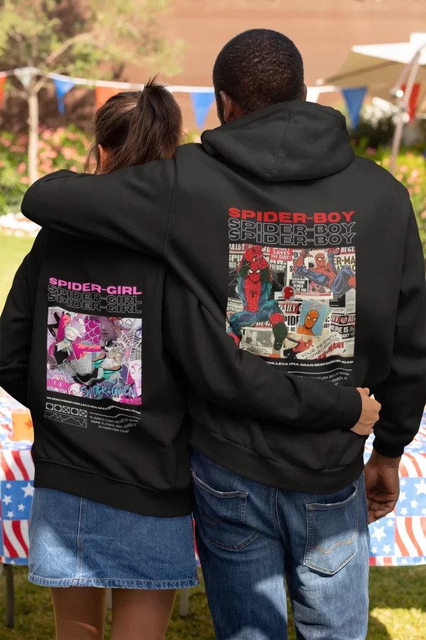 Pareja Spider Boy & Spider Girl - Hoodies - Imagen 3