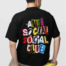 AntiSocial Social Club Letras Collage Modelo