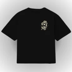 Boxy Fit Memento Mori Skull - Negro Frontal