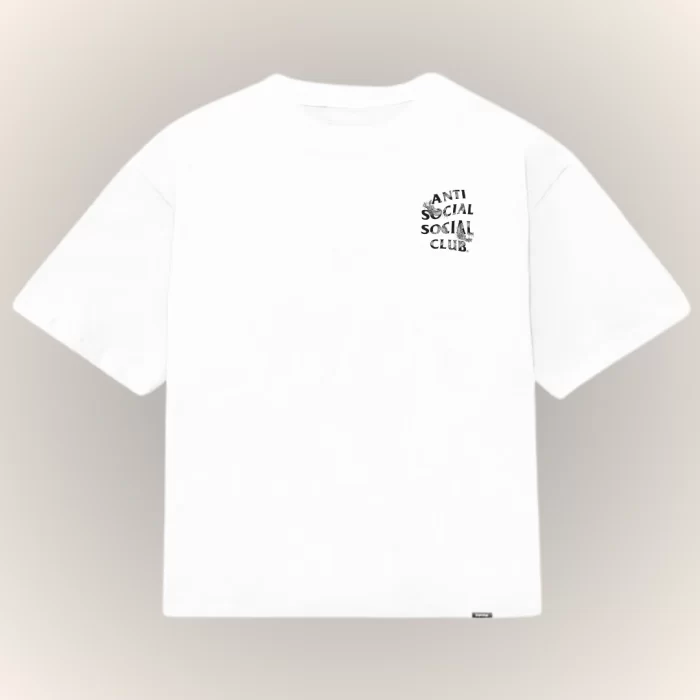 Boxy Fit Antisocial Social Club Dragón - Blanca Frontal