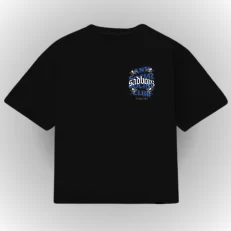 Boxy Fit Antisocial Social Club El Ángel Azul - Negra Frontal