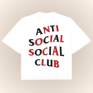 Boxy Fit Antisocial Social Club Omasake - Blanca Espalda