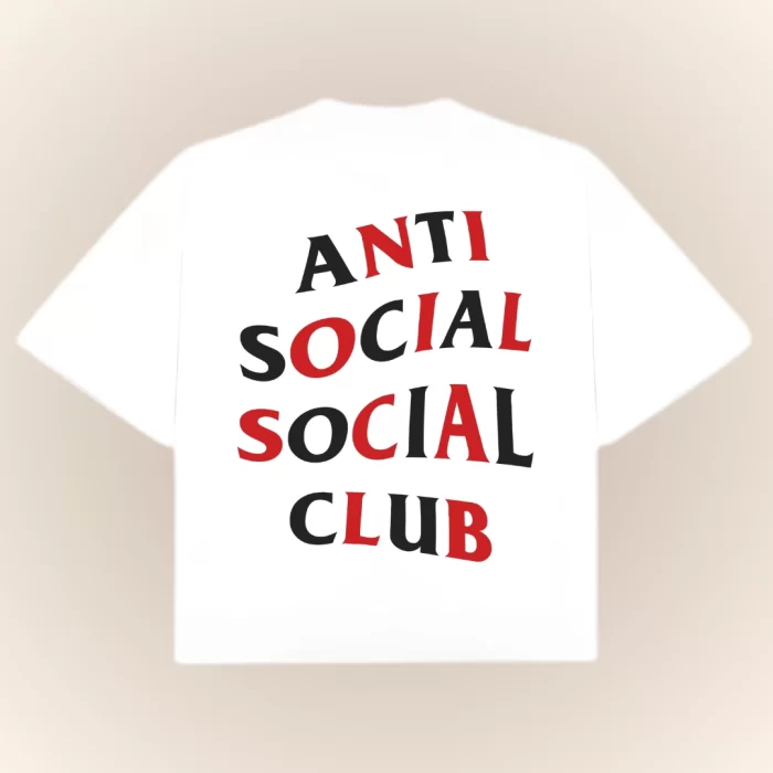 Boxy Fit Antisocial Social Club Omasake - Blanca Espalda