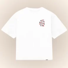 Boxy Fit Antisocial Social Club Omasake - Blanca Frontal