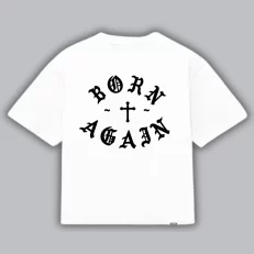 Boxy Fit Born Again - Blanca Frontal