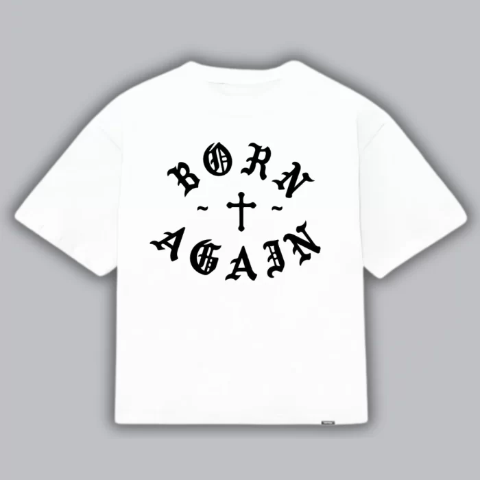 Boxy Fit Born Again - Blanca Frontal