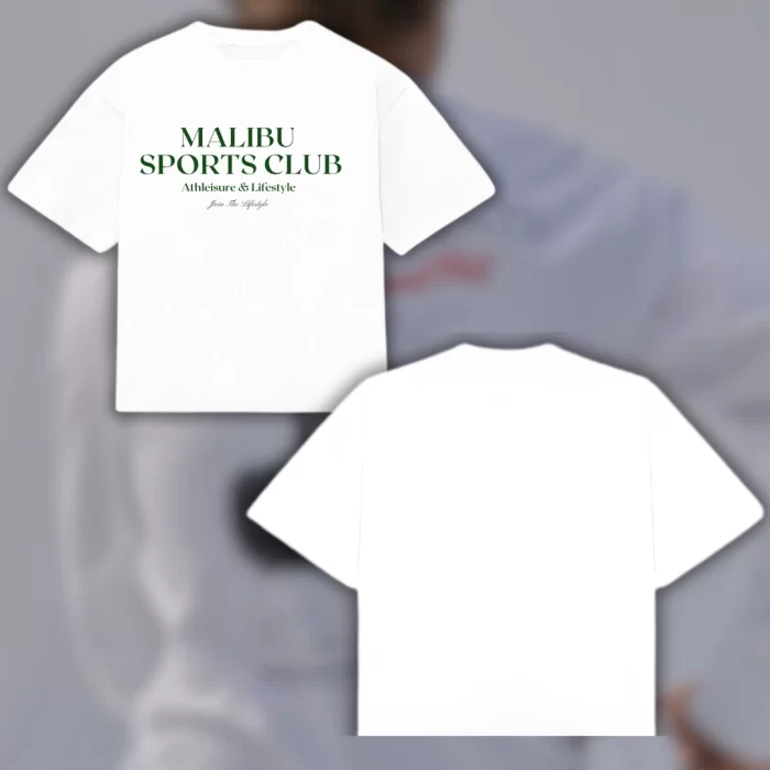 Boxy Fit Malibu Sports Club - Blanca