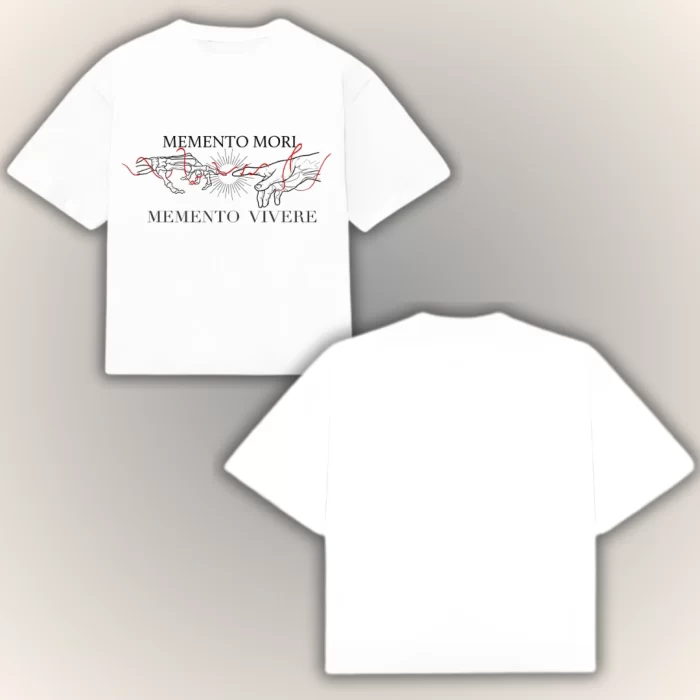 Boxy Fit Memento Mori - Blanca