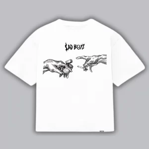 Boxy Fit Sad Boyz - Blanca Frontal