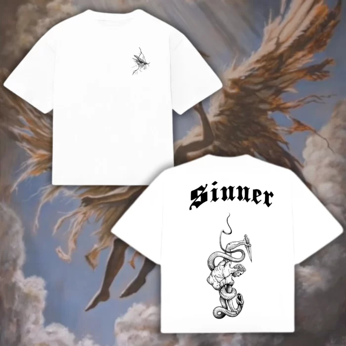 Boxy Fit Sinner Icarus - Blanca