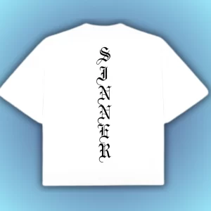 Boxy Fit Sinners - Blanca Espalda