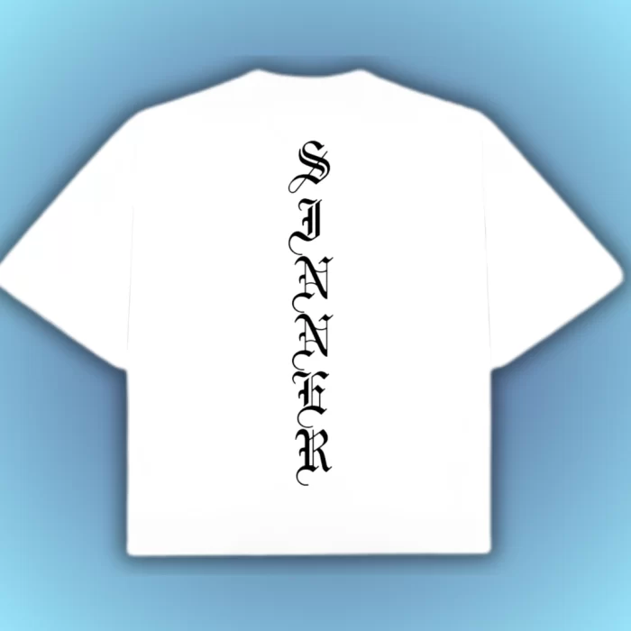 Boxy Fit Sinners - Blanca Espalda