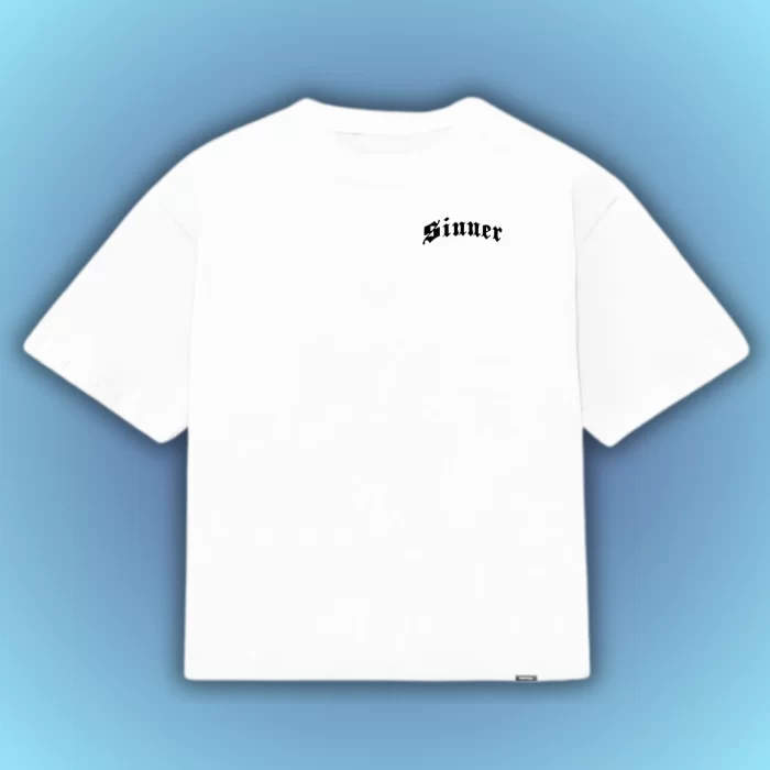 Boxy Fit Sinners - Blanca Frontal