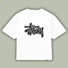 Boxy Fit Stussy Concept - Blanca Frontal