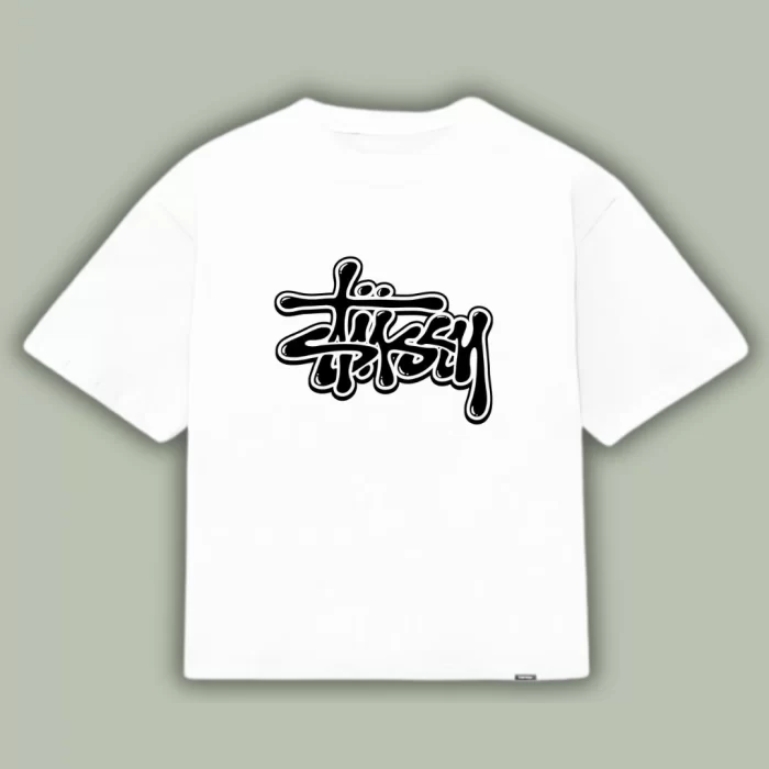 Boxy Fit Stussy Concept - Blanca Frontal