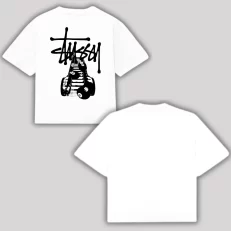 Boxy Fit Stussy Eight Pool - Blanca