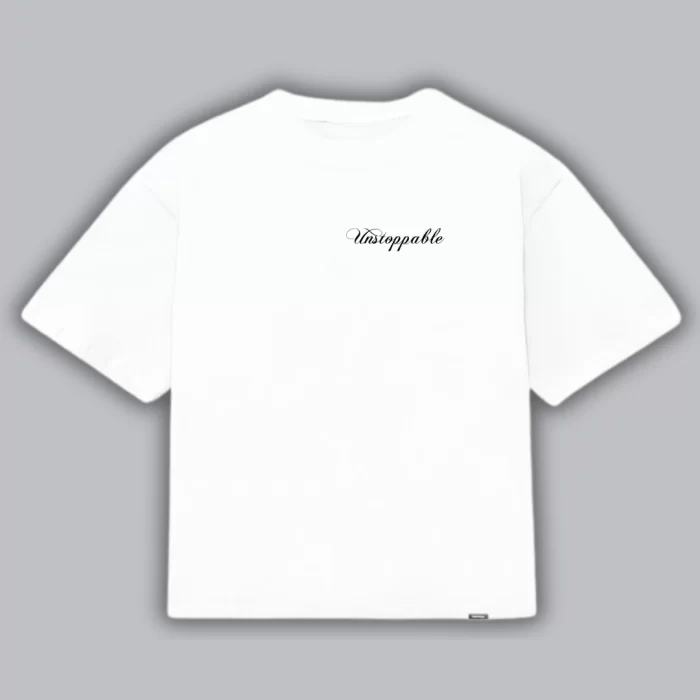 Boxy Fit Unstoppable - Blanca Frontal