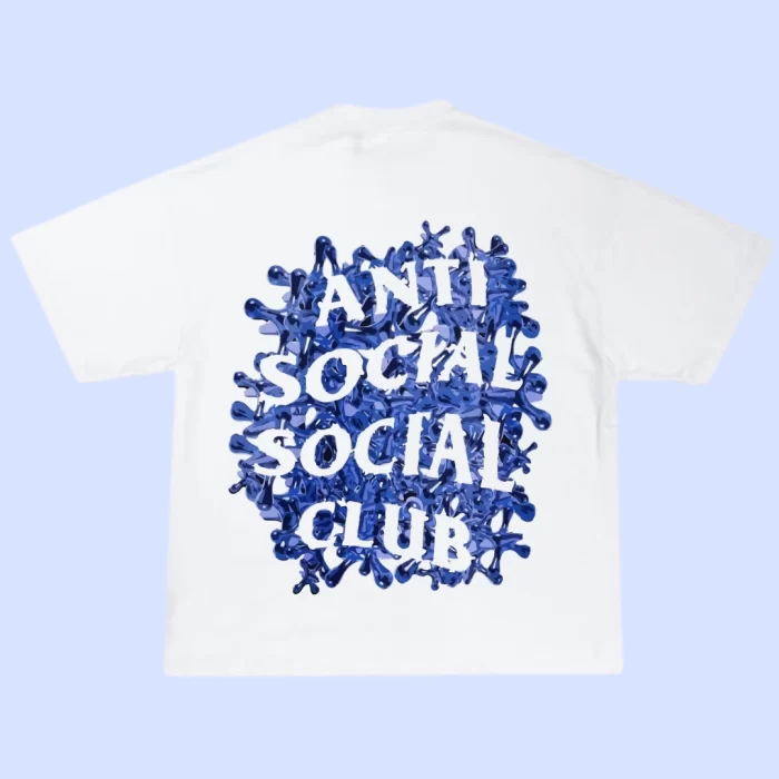 OverSize Antisocial Social Slime Blue - Blanca Espalda