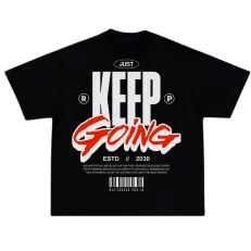 OverSize Just Keep Going - Negro Espalda
