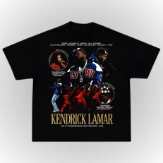 OverSize Kendrick Lamar Black & White - Negra Espalda