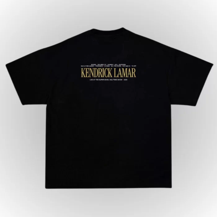 OverSize Kendrick Lamar Black & White - Negra Frontal