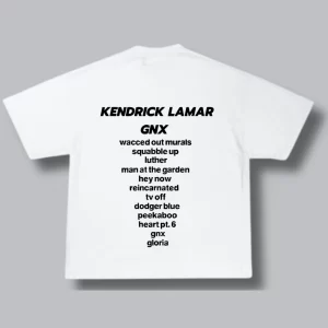 OverSize Kendrick Lamar GNX - Blanca Espalda