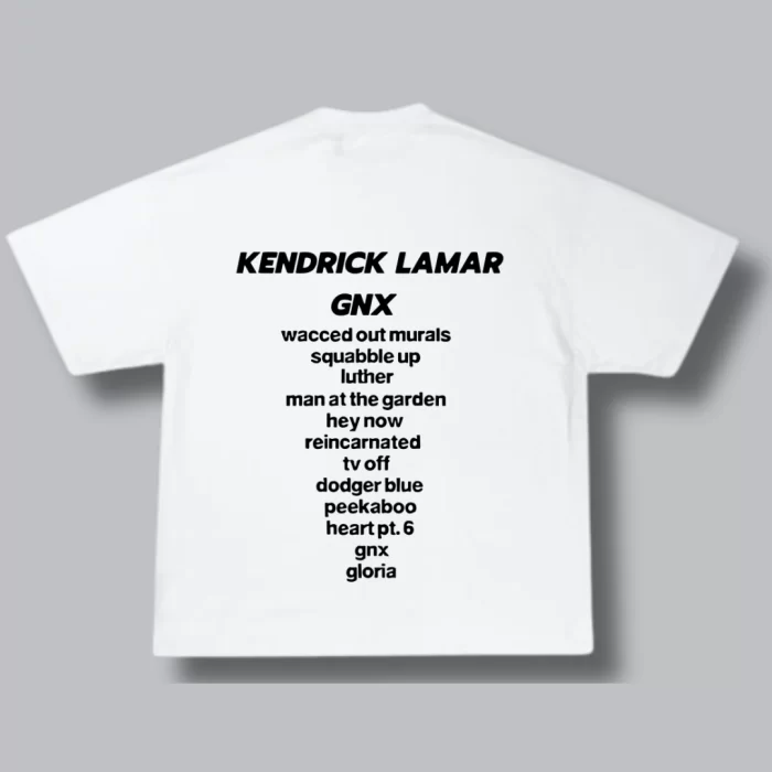 OverSize Kendrick Lamar GNX - Blanca Espalda