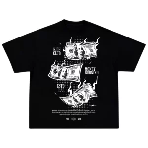 OverSize Rich Club - Negro Espalda