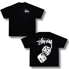 OverSize Stussy Dados Blancos - Negro