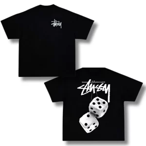 OverSize Stussy Dados Blancos - Negro