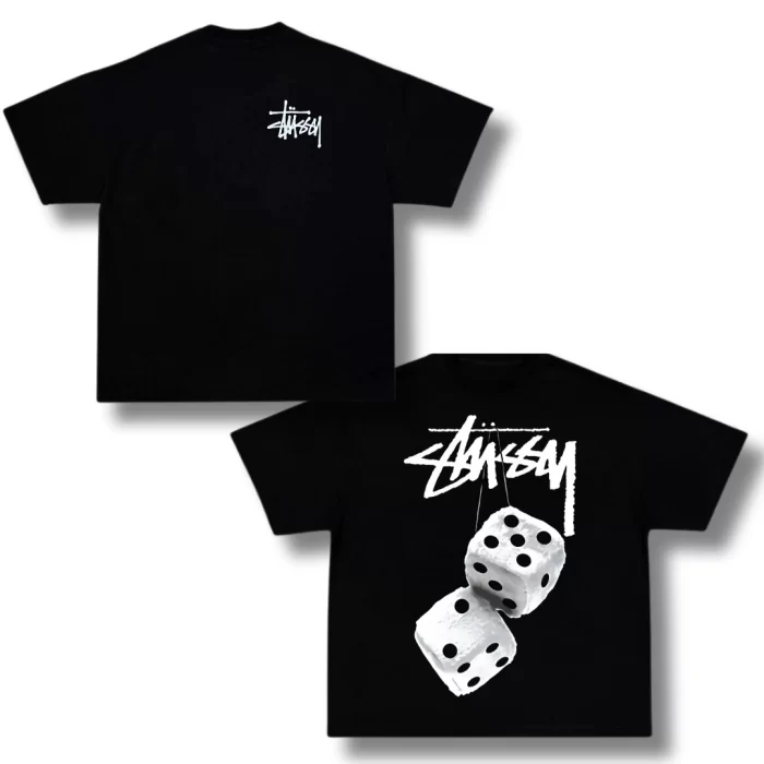 OverSize Stussy Dados Blancos - Negro