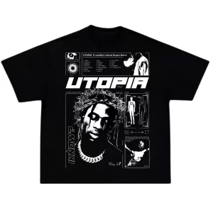 OverSize Utopia Travis Scott - Negro Espalda