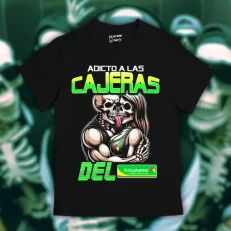 Playera Adicto a las cajeras del Bodega Aurrera