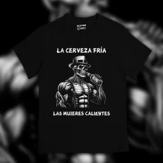 Playera La cerveza fría, las mujeres calientes